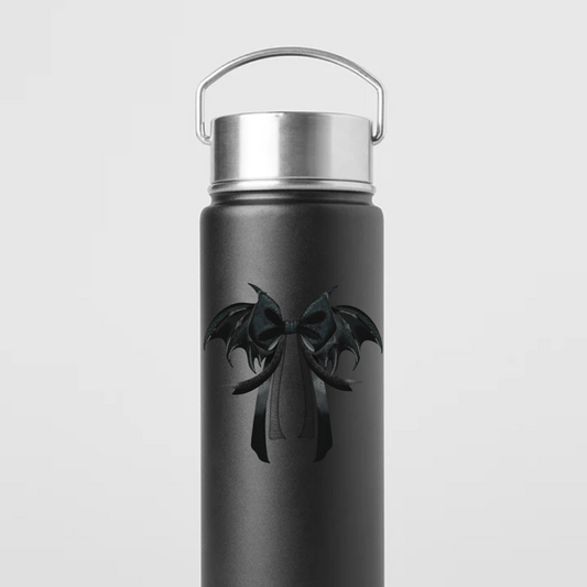 Bat Bow- Transparent vinyl Sticker