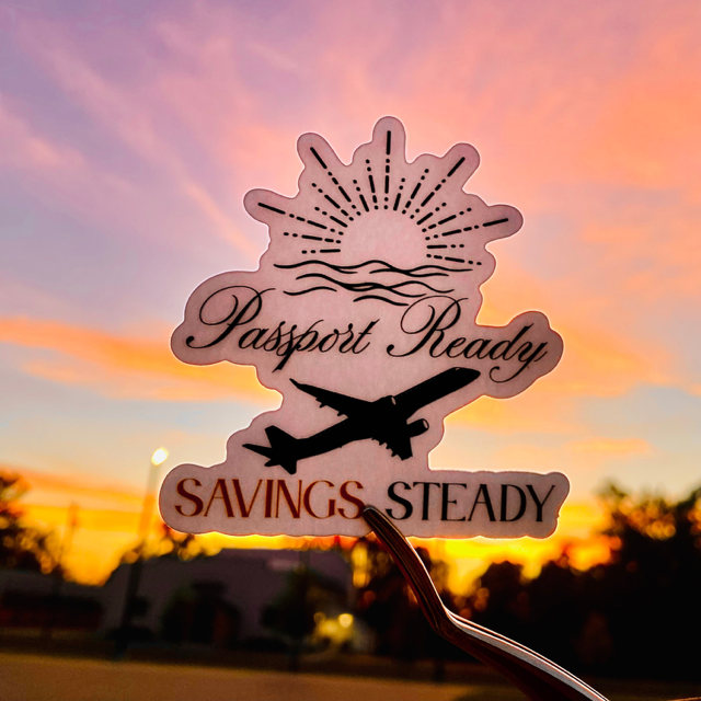 Passport Ready- Transparent Vinyl Sticker