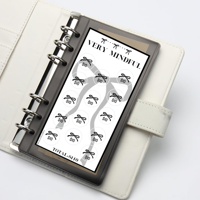 $140 "Very Mindful" Bow Savings Challenge