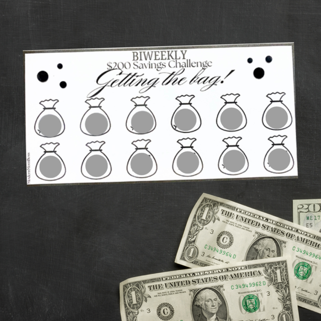 $200 "Getting The Bag" Savings Challenge