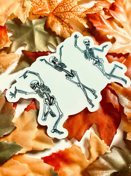 Clear Skelo-happy dance sticker