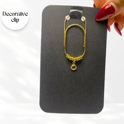 Decorative Binder/ Bookmark Clips