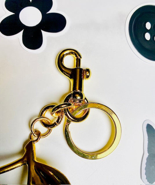 Black "Sparkly" Cherry keychain