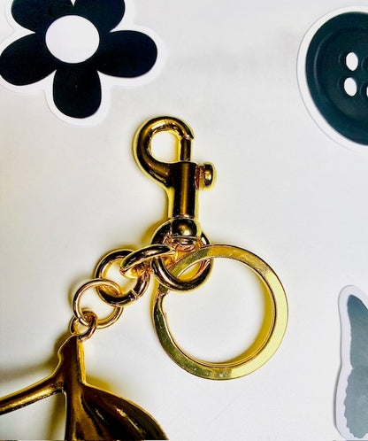 Black "Sparkly" Cherry keychain