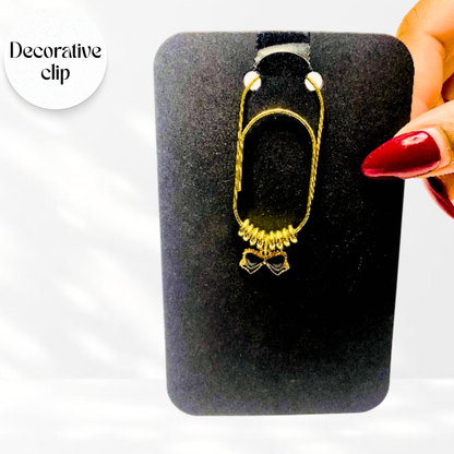 Decorative Bow Binder/ Bookmark Clip