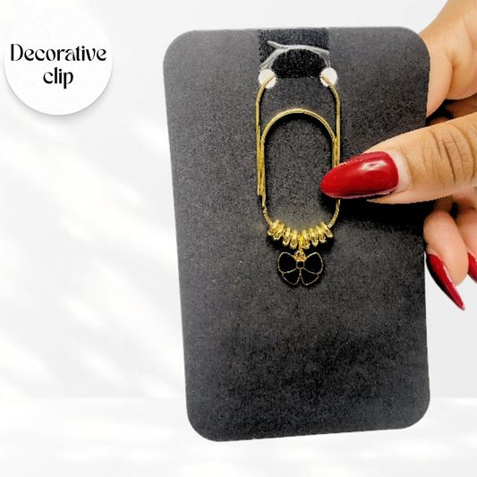 Decorative Bow Binder/ Bookmark Clip