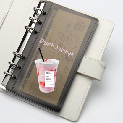 Pink Drink Sips- Transparent Edge Vinyl Sticker