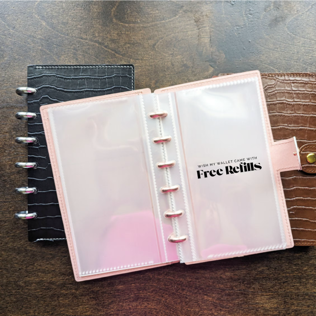 "Free Refills" -Transparent Vinyl  Edge Sticker