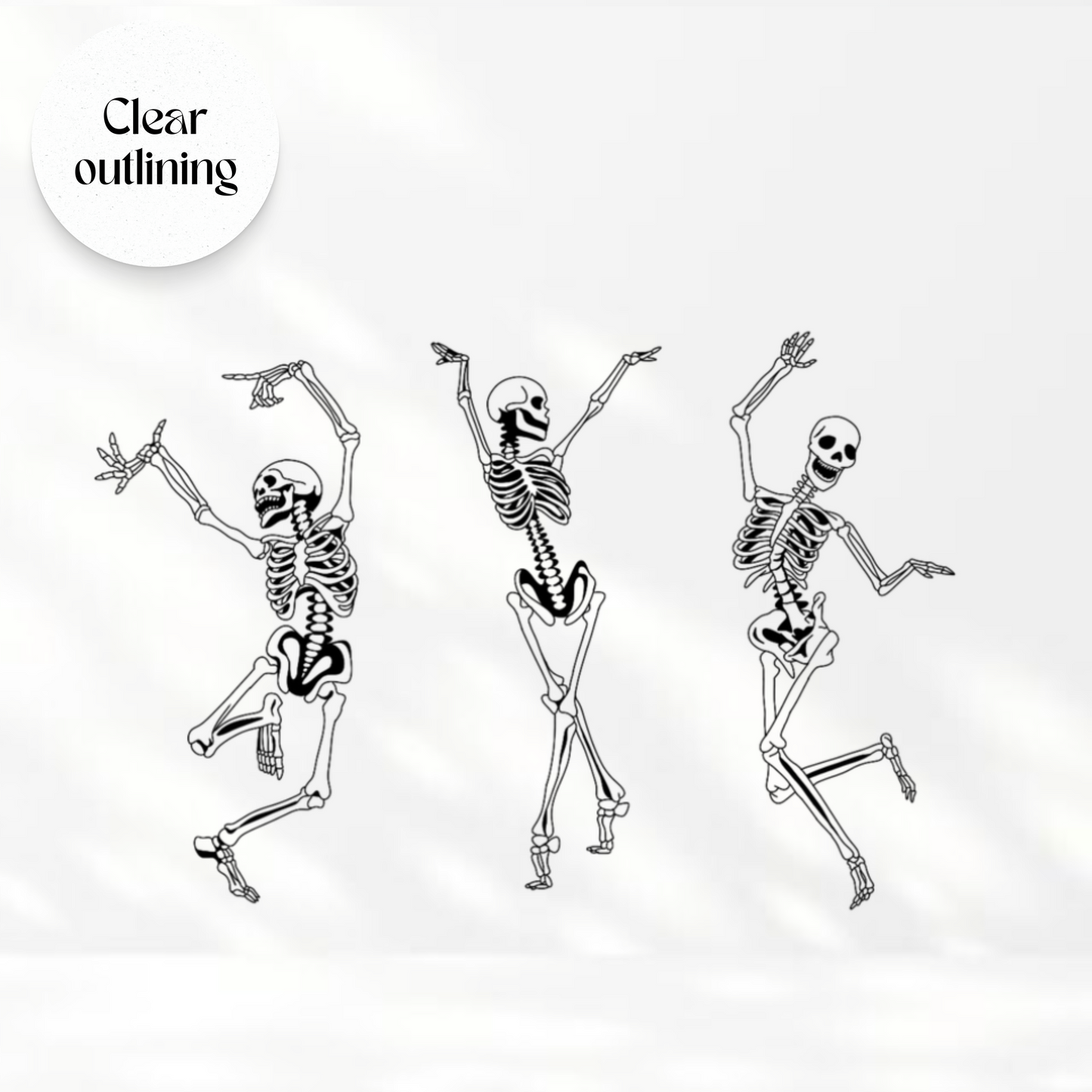 Clear Skelo-happy dance sticker