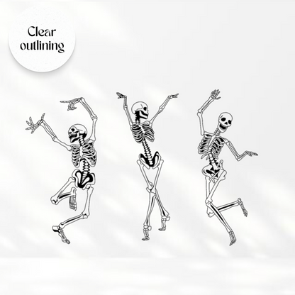 Clear Skelo-happy dance sticker