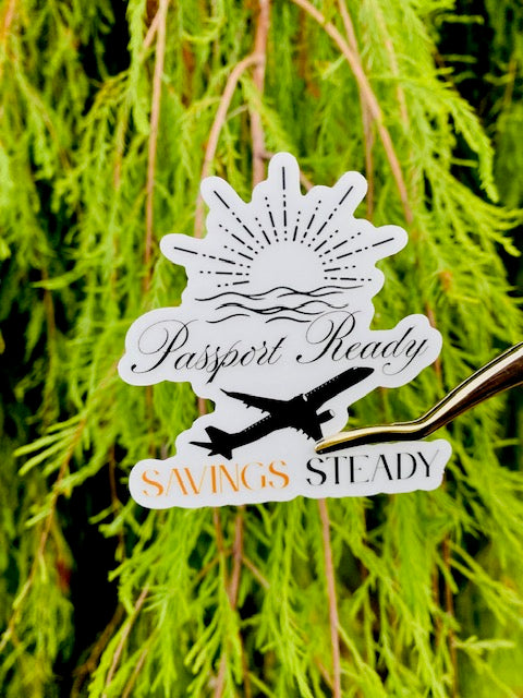 Passport Ready- Transparent Vinyl Sticker