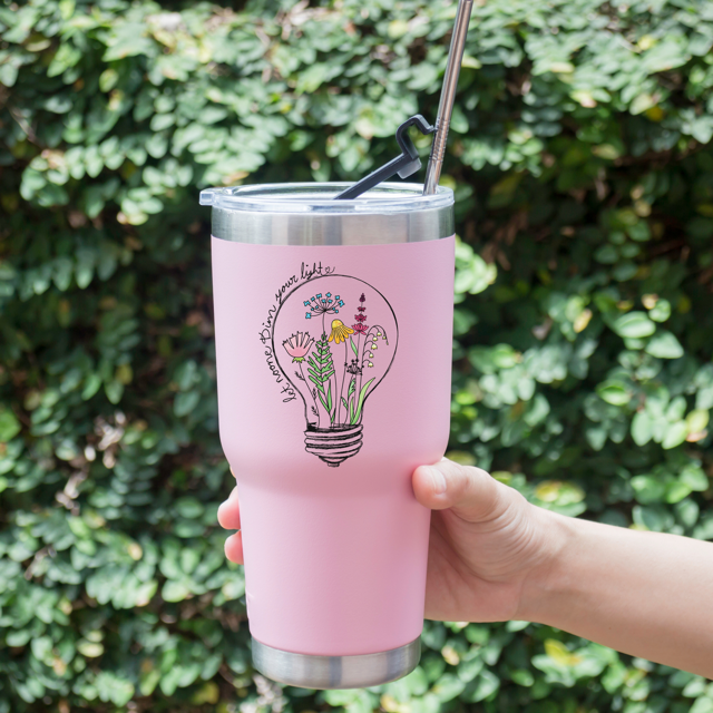 Let Noone Dim Your light-  Transparent Vinyl Edge Sticker