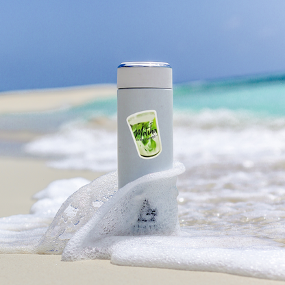 Matcha is my therapy - Transparent edge vinyl sticker