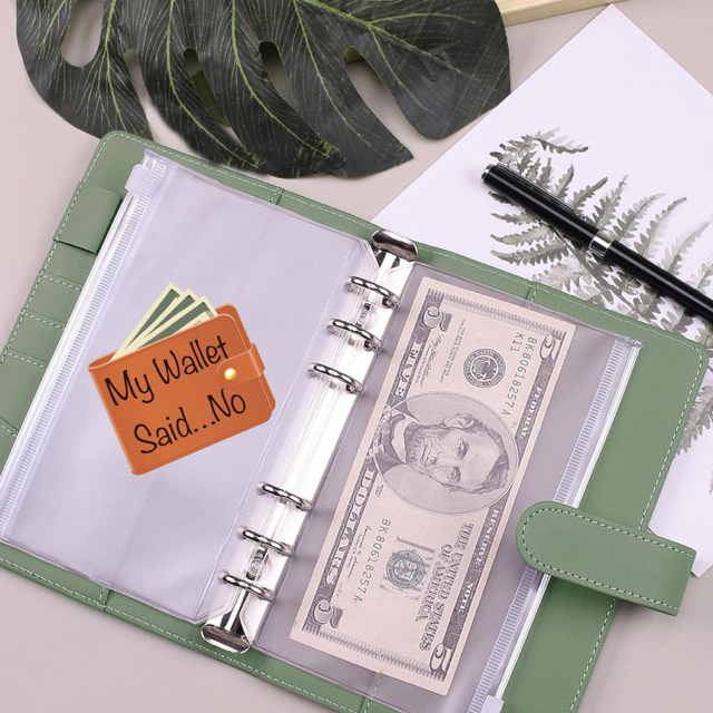 My Wallet says NO- Transparent Edge Vinyl Sticker