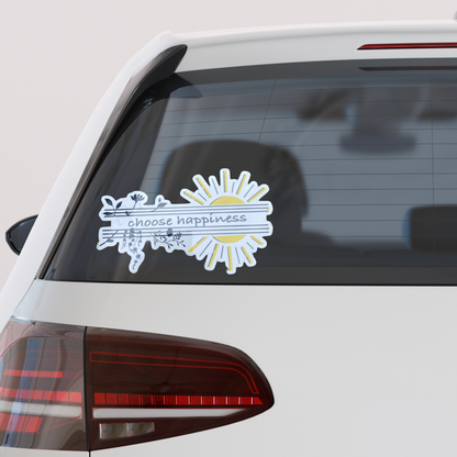 Choose Happiness- Large Solid Vinyl Sticker