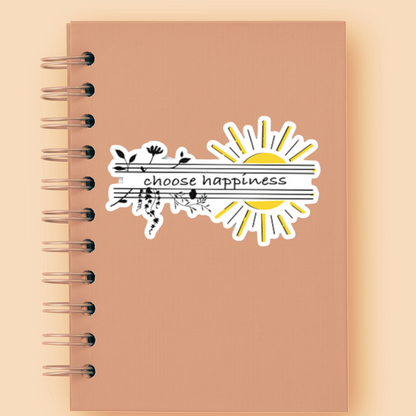 Choose Happiness- Large Solid Vinyl Sticker