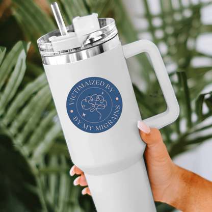 Victimized by my Migraines- Transparent vinyl sticker