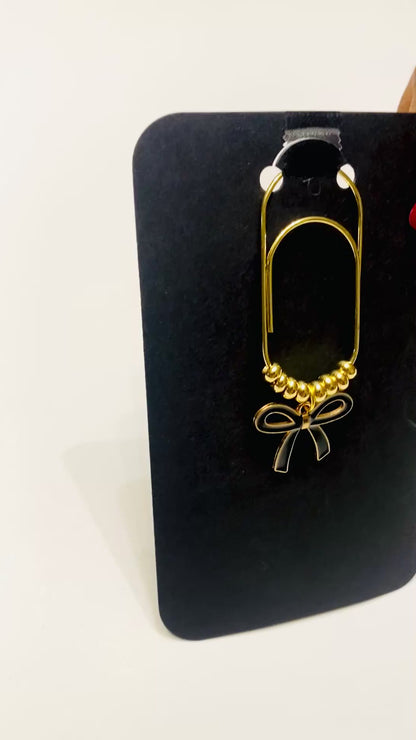 Decorative Bow Binder/ Bookmark Clip