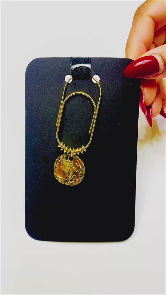 Hammered Decorative Binder/Bookmark Clip