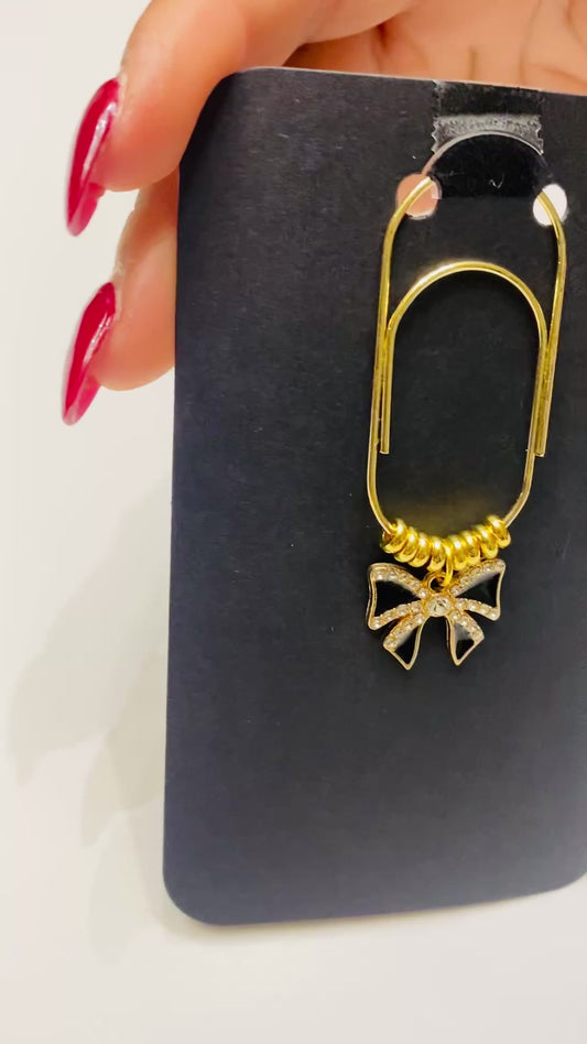 Decorative Bow Binder/ Bookmark Clip