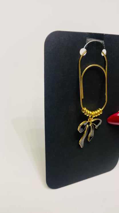 Decorative Bow Binder/ Bookmark Clip