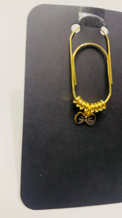 Decorative Bow Binder/ Bookmark Clip