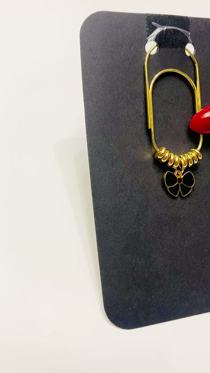 Decorative Bow Binder/ Bookmark Clip