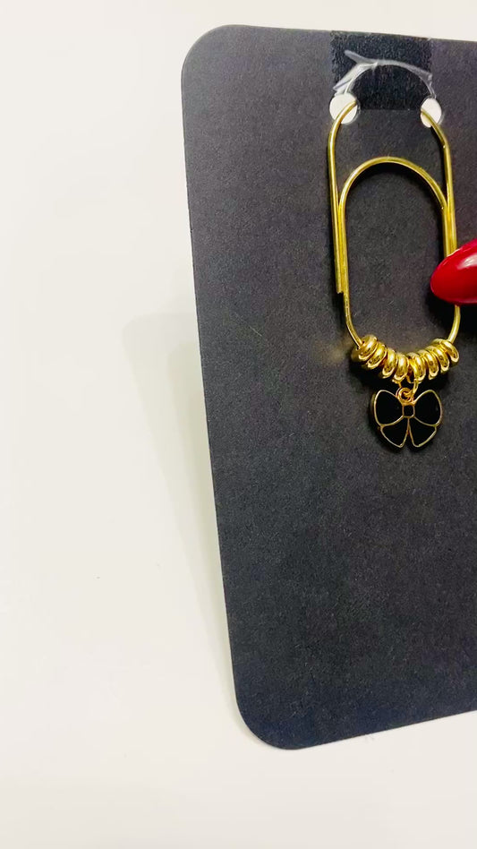 Decorative Bow Binder/ Bookmark Clip